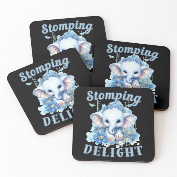Item preview, Stomping Delight. elephant quote designed and sold by ElephantVibes.
