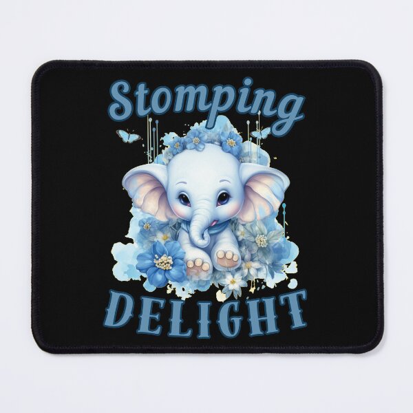 Item preview, Stomping Delight elephant quote designed and sold by ElephantVibes.