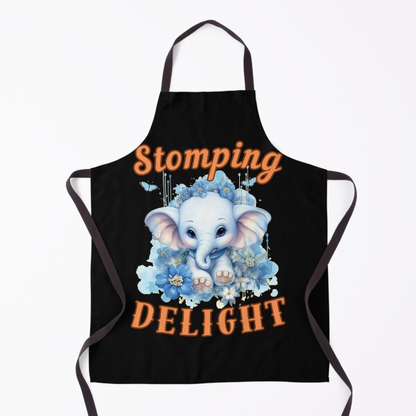 Item preview, Stomping Delight Flower elephant designed and sold by ElephantVibes.