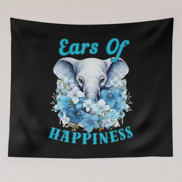 Item preview, Ears Of Happiness. colorful elephant designed and sold by ElephantVibes.
