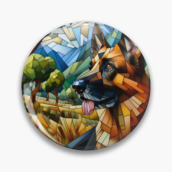 Item preview, Shepherd's Cubist Mirage designed and sold by PawspectCreate.