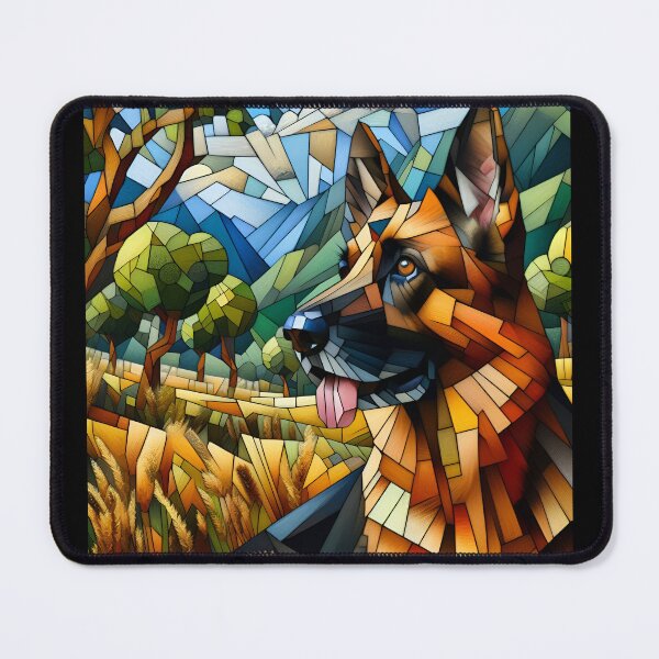 Item preview, Shepherd's Cubist Mirage designed and sold by PawspectCreate.