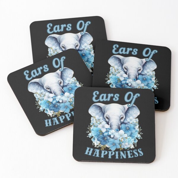 Item preview, Ears Of Happiness. elephant portrait designed and sold by ElephantVibes.
