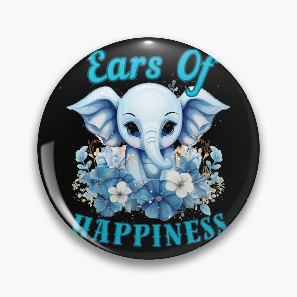 Item preview, Ears Of Happiness. happy elephant designed and sold by ElephantVibes.
