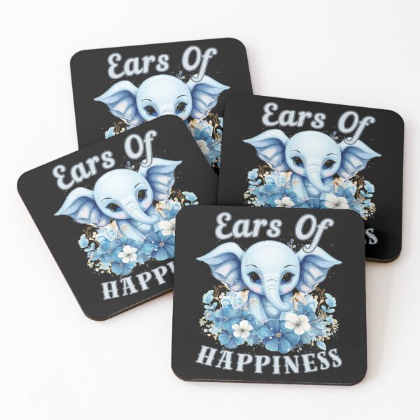 Item preview, Ears Of Happiness. elephant quote designed and sold by ElephantVibes.