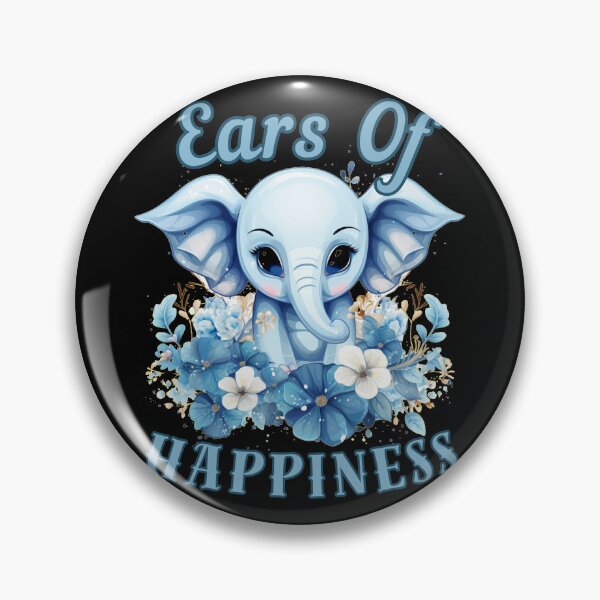 Item preview, Ears Of Happiness elephant quote designed and sold by ElephantVibes.