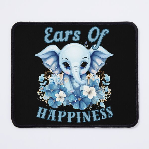 Item preview, Ears Of Happiness elephant quote designed and sold by ElephantVibes.