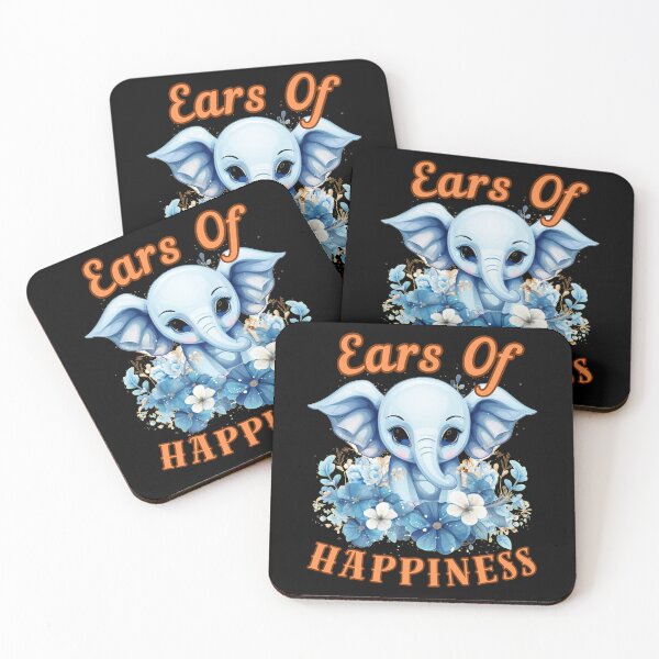 Item preview, Ears Of Happiness Flower elephant designed and sold by ElephantVibes.