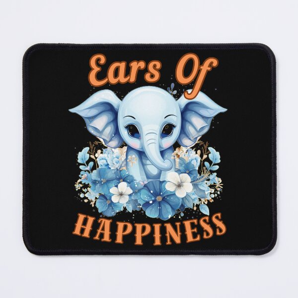 Item preview, Ears Of Happiness Flower elephant designed and sold by ElephantVibes.