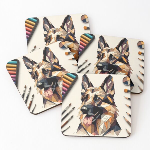 Item preview, Shepherd's Cubist Reverence designed and sold by PawspectCreate.