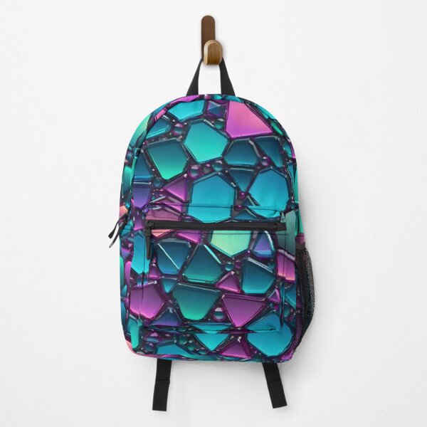Artikelvorschau, Abstract Geometric Purple Blue Glass Pattern entworfen und verkauft von TheArtOfPat.
