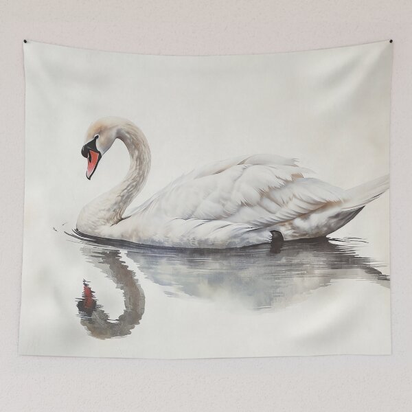 Item preview, Antique Swan Watercolor Poster, Vintage Inspired Nursery Wall Art Decor designed and sold by Peek-Designs.