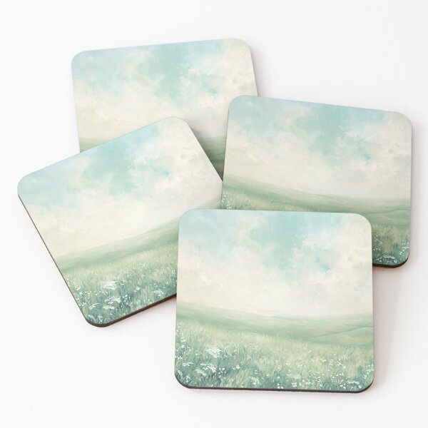 Item preview, Vintage Inspired Meadow Landscape Painting Poster, Nursery Wall Art designed and sold by Peek-Designs.