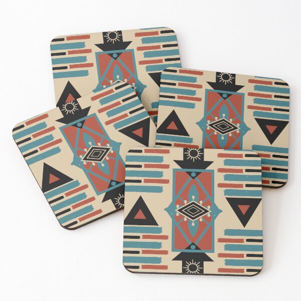 Item preview, Southwestern Boho Design, a colorful geometric pattern with various shapes and lines designed and sold by southerndoll67.