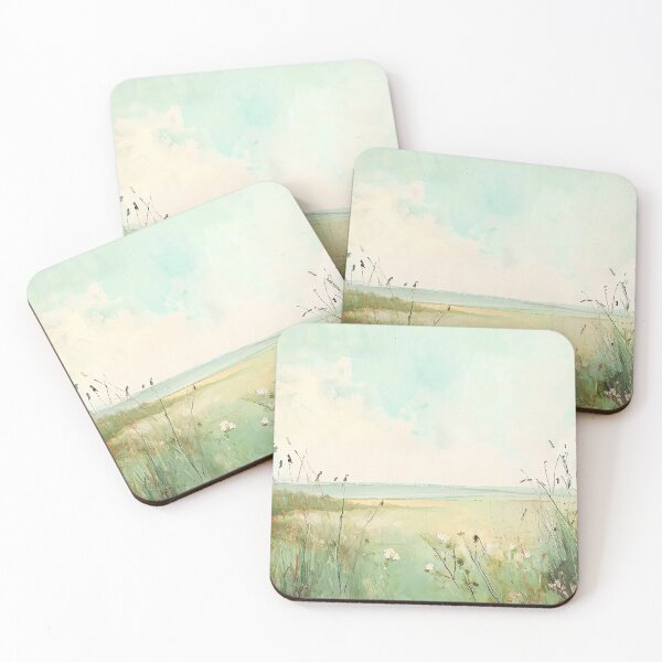 Item preview, Vintage Inspired Meadow Landscape Painting Poster, Nursery Wall Art designed and sold by Peek-Designs.