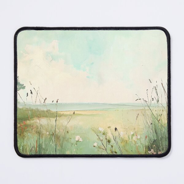 Item preview, Vintage Inspired Meadow Landscape Painting Poster, Nursery Wall Art designed and sold by Peek-Designs.