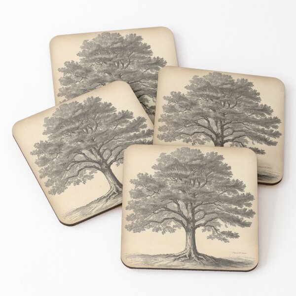 Item preview, Vintage Tree Sketch Art Print designed and sold by TomorrowsRegret.
