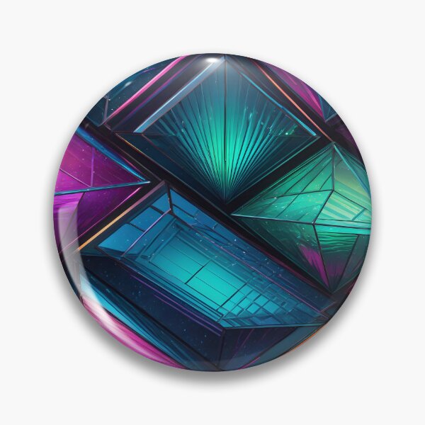 Artikelvorschau, Abstract Geometric Purple Blue Glass Pattern entworfen und verkauft von TheArtOfPat.