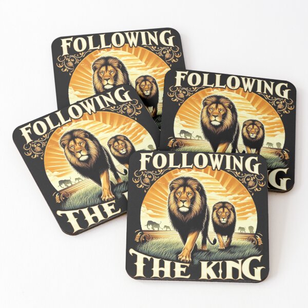 Item preview, Following the King, Lions Art designed and sold by Faithloveshop.