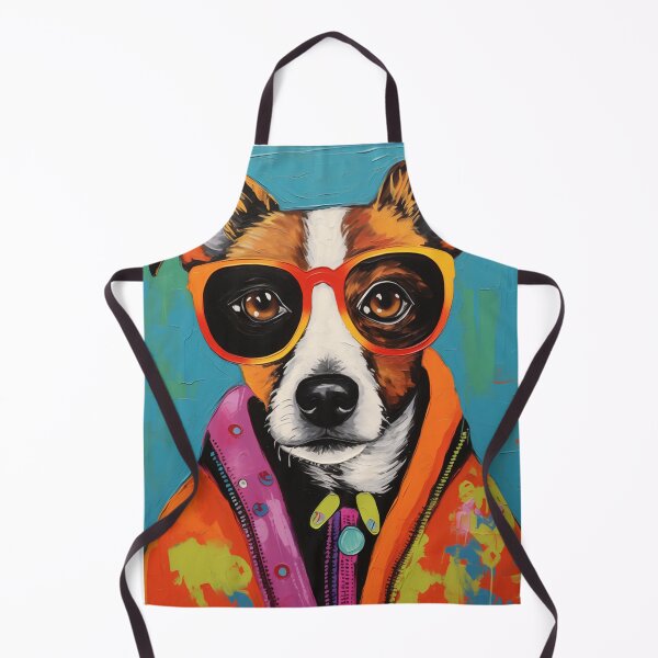 Aperçu de l'œuvre Le chien Jack Russel dans la mode créée et vendue par BroccolinPeach.