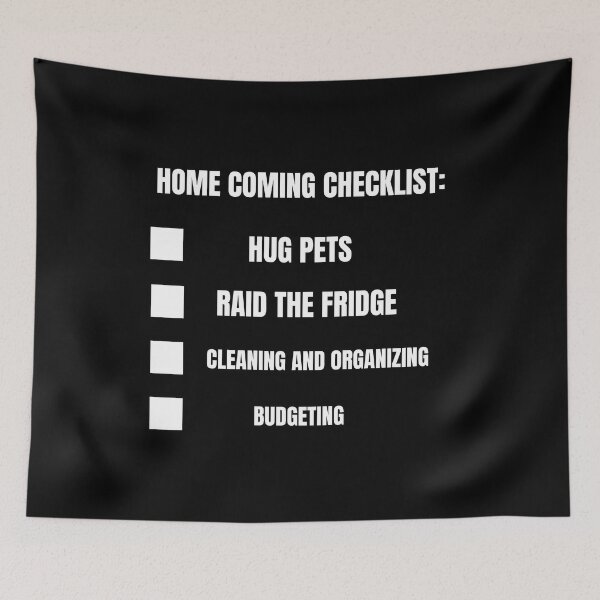 Item preview, homecoming checklist designed and sold by Thespacerocket.