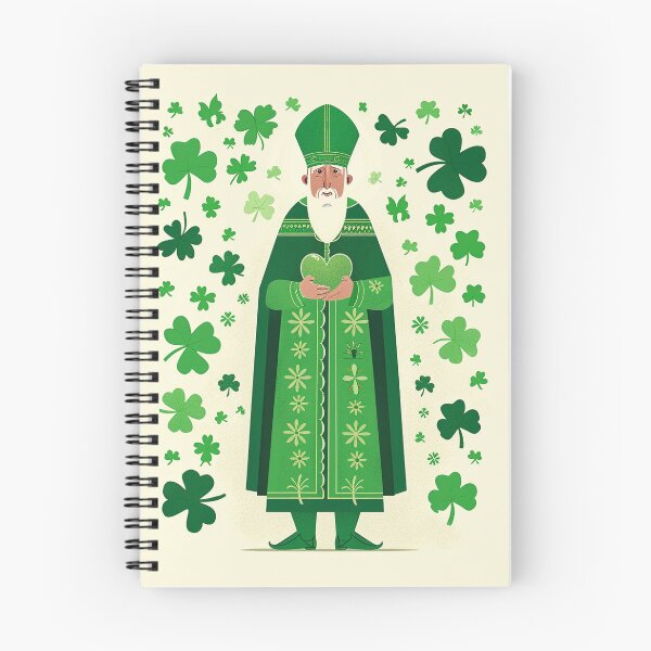 Aperçu de l'œuvre Saint Patrick et coeur vert créée et vendue par Timothystore-.
