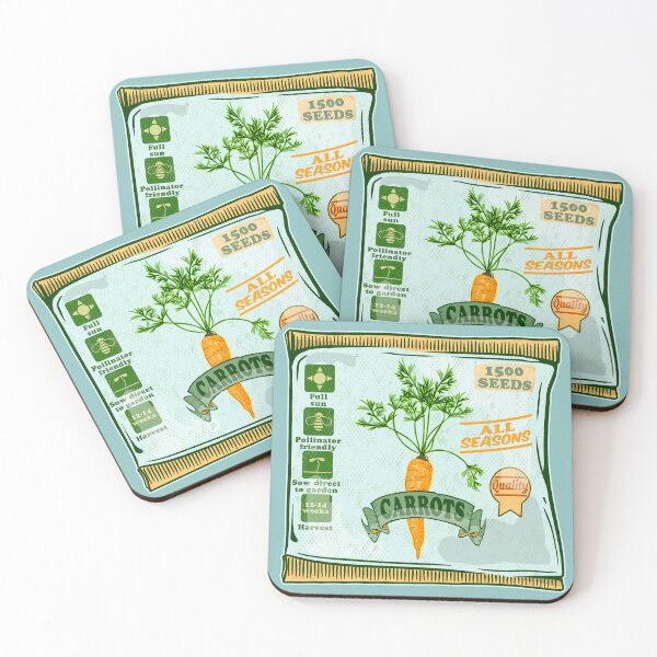Item preview, Sachet of carrot seeds designed and sold by piedaydesigns.
