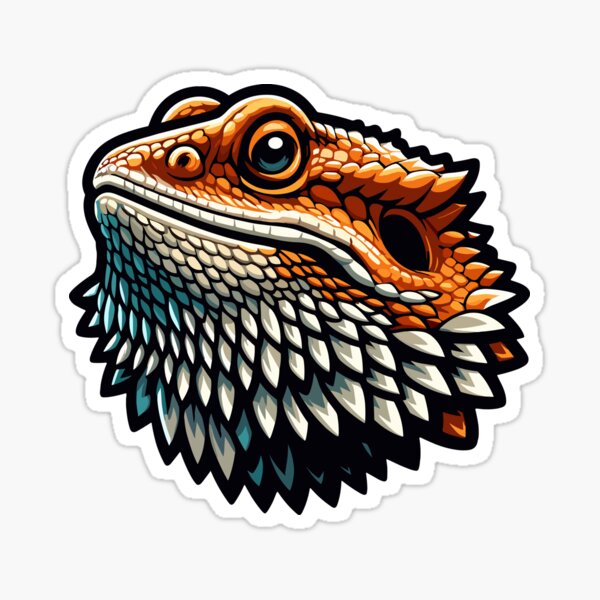 Item preview, Bearded Dragon Reptile Lizard designed and sold by Elarex.
