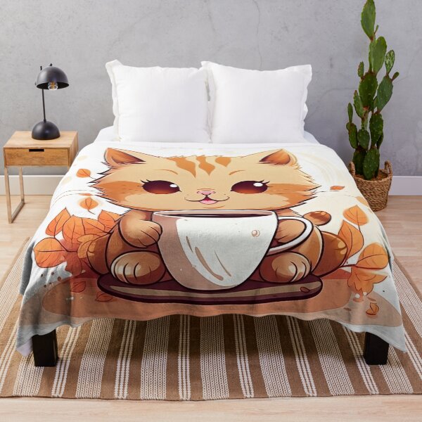 Item preview, Cat Drinking Coffee designed and sold by CatsAndDogs-TF.