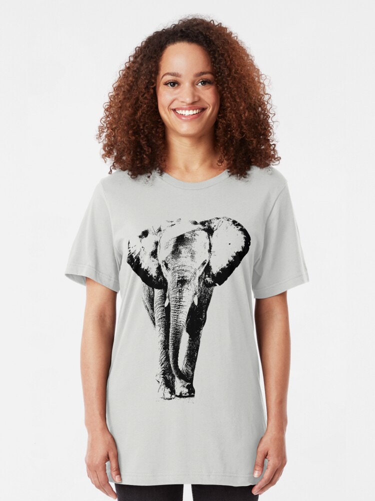 shirt with elephant print