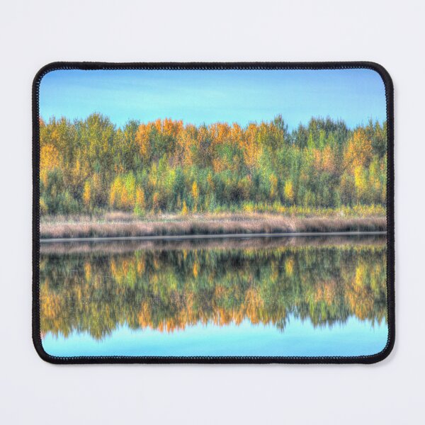 Item preview, Fall Reflection in Highway 617 in Camrose County Alberta Canada designed and sold by ColdCreekCanvas.