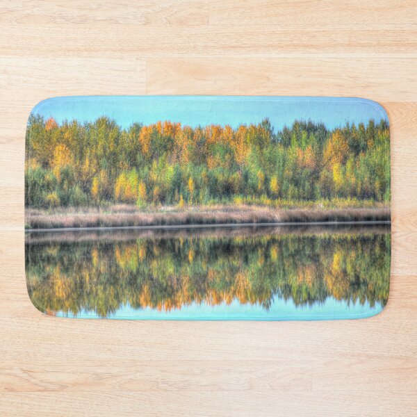 Item preview, Fall Reflection in Highway 617 in Camrose County Alberta Canada designed and sold by ColdCreekCanvas.
