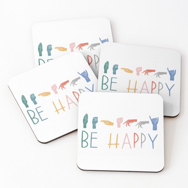 Item preview, be happy ASL symbols  designed and sold by jessicaleah15.