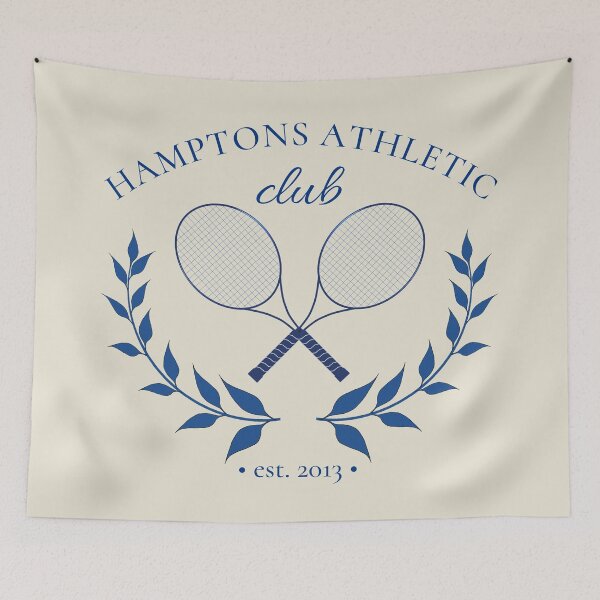 Item preview, Hamptons Athletic Club - Aesthetic Old Money Tennis Design designed and sold by ccooll.