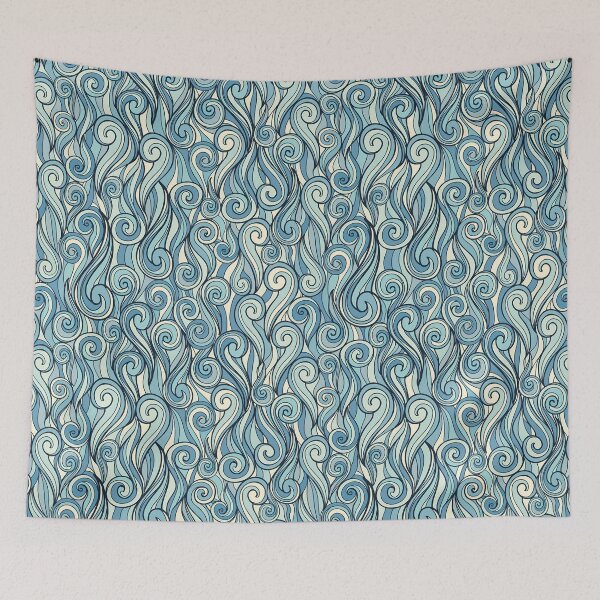 Item preview, Blue swirl pattern designed and sold by MissQuiss.
