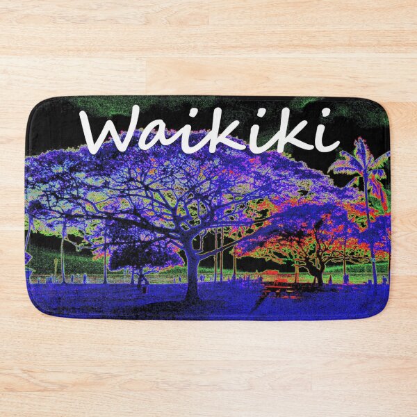 Item preview, Moonlit Kapiolani Park at night designed and sold by R-F-B.