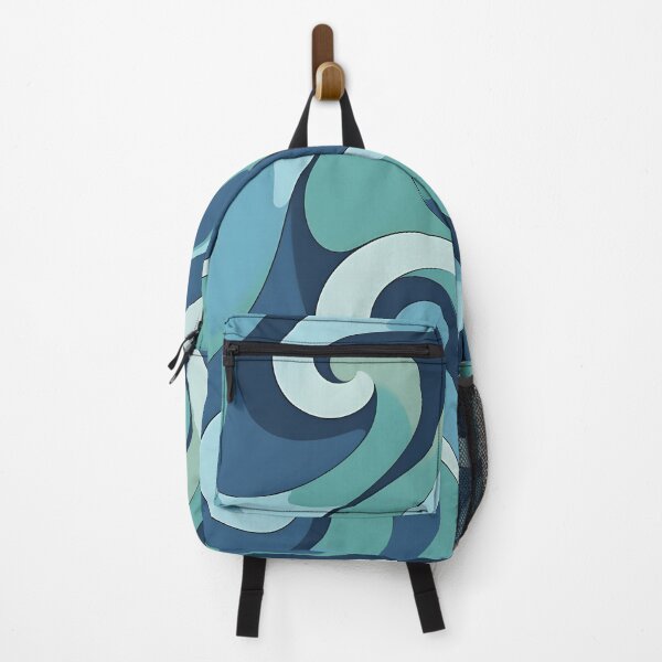 Item preview, Mid Century Modern Liquid Swirl,  Sky Blue #3 designed and sold by Prints and Lifestyle.