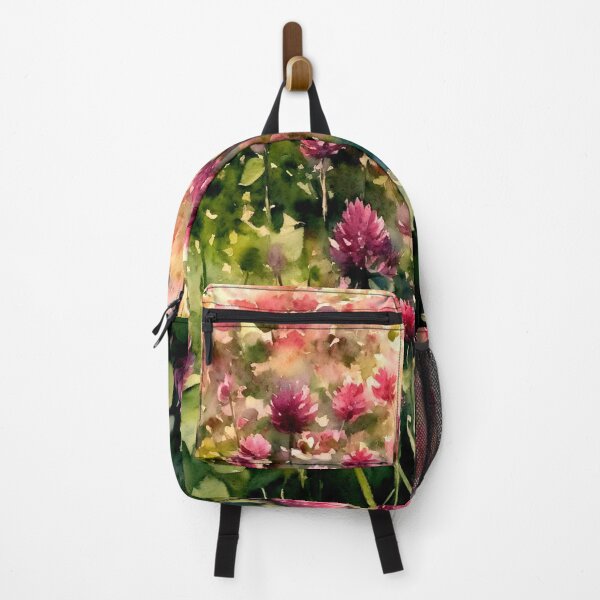 Item preview, Crimson Clover Flower Field - Holt - Country designed and sold by AmberRoseWrites.