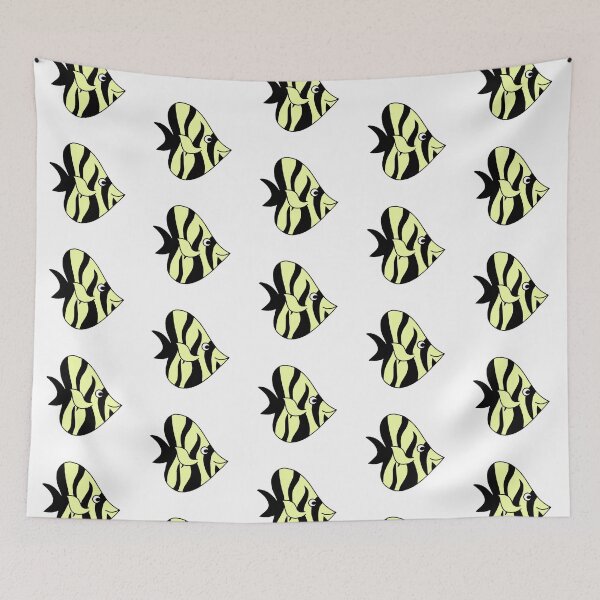 Item preview, Cute Yellow Butterfly Fish  designed and sold by elunemori.