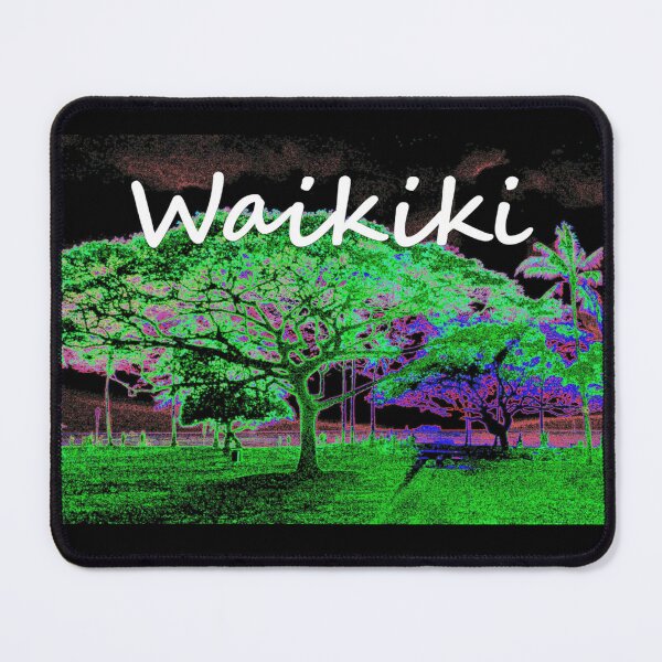 Item preview, Moonlit Kapiolani Park at night II designed and sold by R-F-B.
