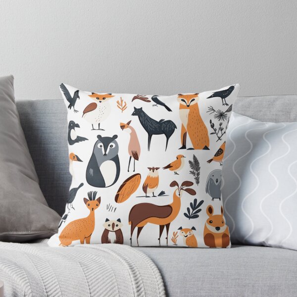 Item preview, Whimsical Forest Animals Seamless Pattern designed and sold by HecoPhoto.