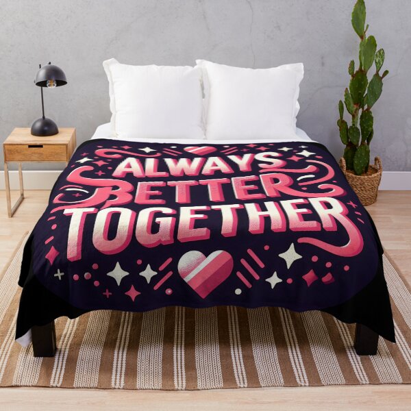 Item preview, Always better together, typography, Valentine designed and sold by maxmaj.