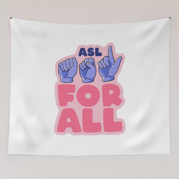 Item preview, asl for all pink purple and blue   designed and sold by jessicaleah15.