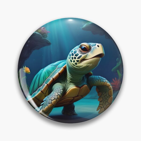 Artikelvorschau, Adorable Swimming Sea Turtle entworfen und verkauft von TheArtOfPat.