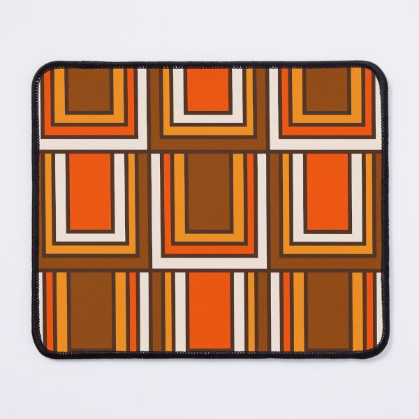 Item preview, Retro 70s Brown and Orange Geometric Portes Pattern II designed and sold by kierkegaard.