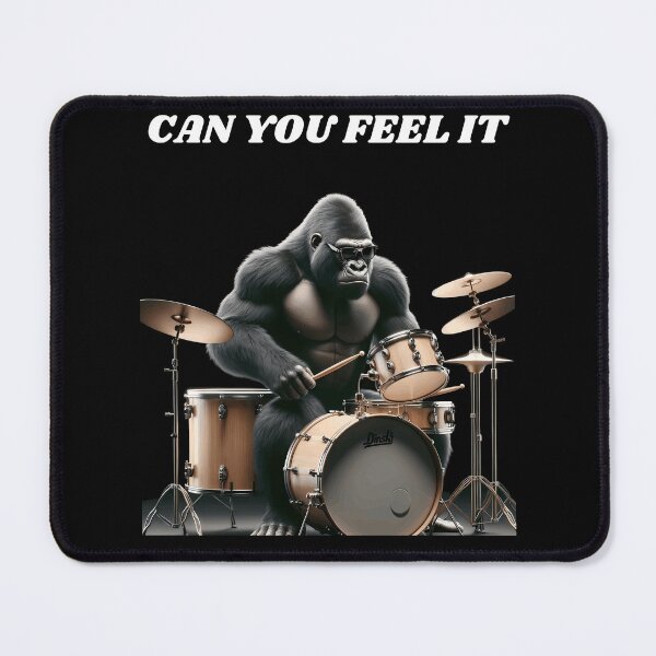 Item preview, Cool Gorilla Drummer designed and sold by TeeTown Treasure.