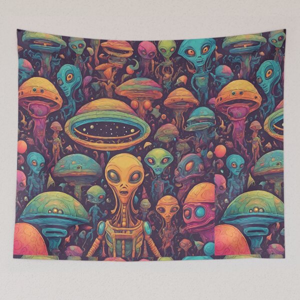 Item preview, Aliens colorful designed and sold by Luhgoveiia.