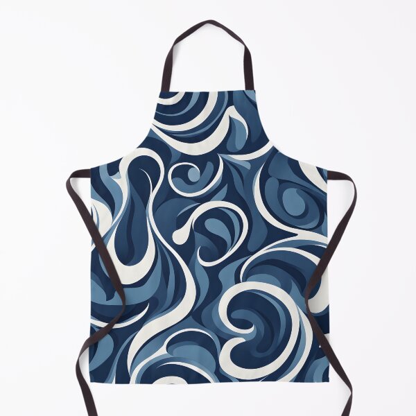 Item preview, Mid Century Modern Liquid Swirl, Blue #1 designed and sold by Prints and Lifestyle.