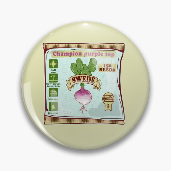 Item preview, Swede seeds growing vegetables designed and sold by piedaydesigns.
