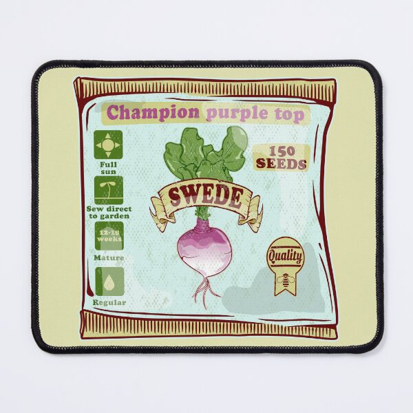 Item preview, Swede seeds growing vegetables designed and sold by piedaydesigns.